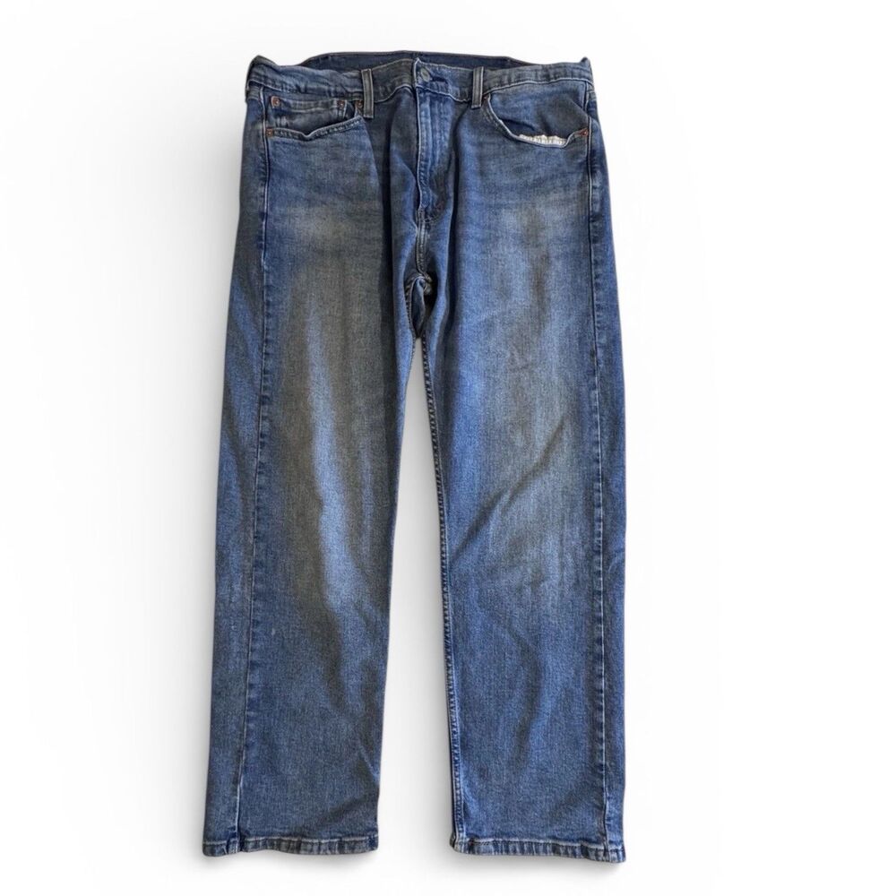 Levi's Men's 505 Regular Fit Blue Jeans Size 38x 30- Blue (38x28.75) Medium Wash